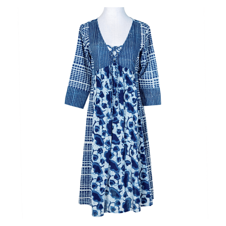 Modern Mix Tie-Front Midi